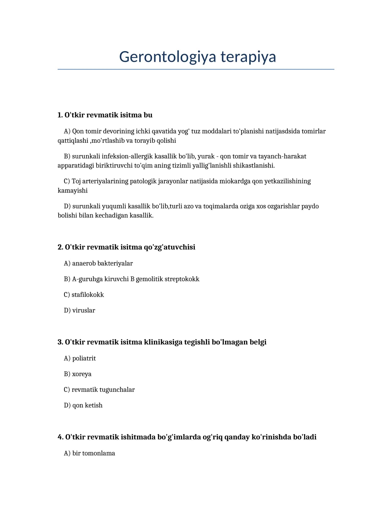 Gerontologiya terapiya