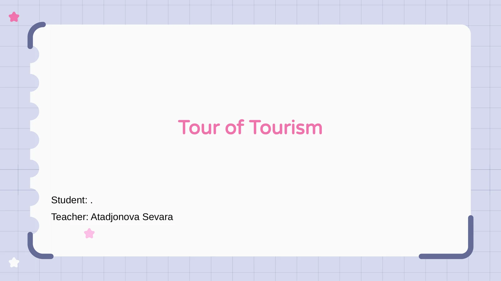 Tour of Tourism