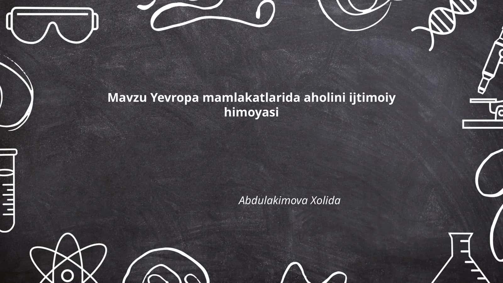 Iqtisodiy rivojlanish va ijtimoiy himoya