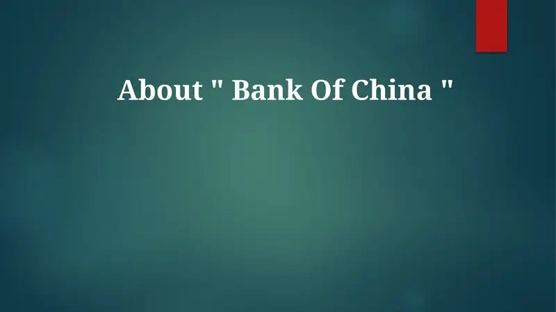 Bank Of China