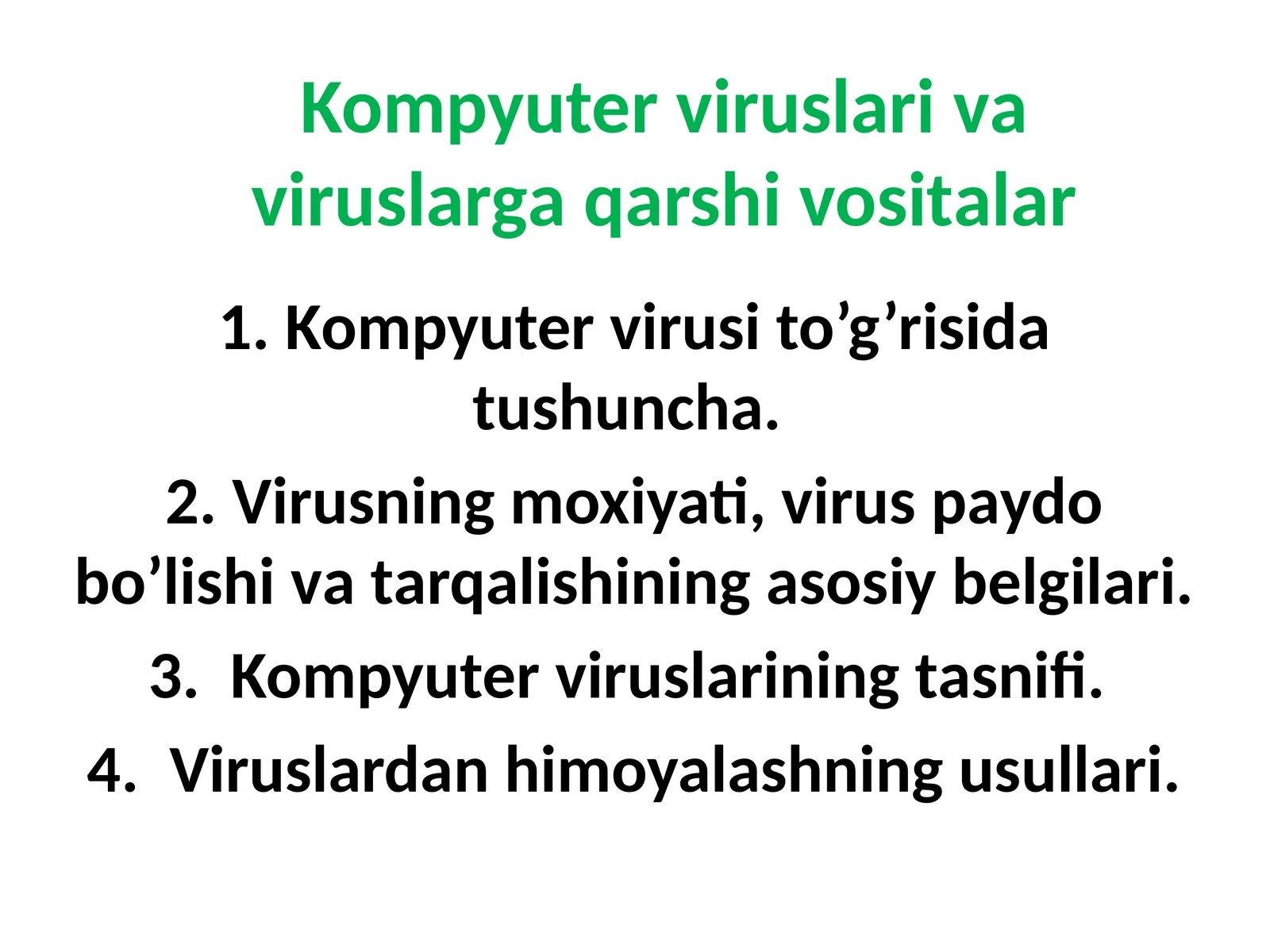 Kompyuter viruslаri vа viruslаrgа qаrshi vositаlаr