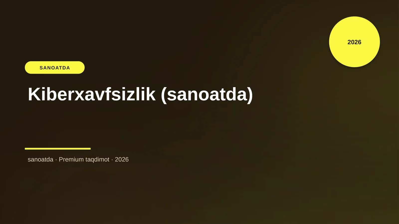 Kiberxavfsizlik (sanoatda)