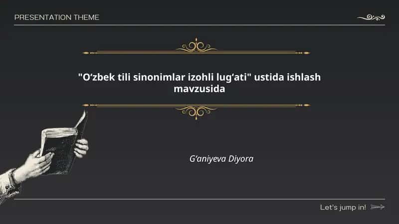 Oʻzbek tili sinonimlar izohli lugʻati
