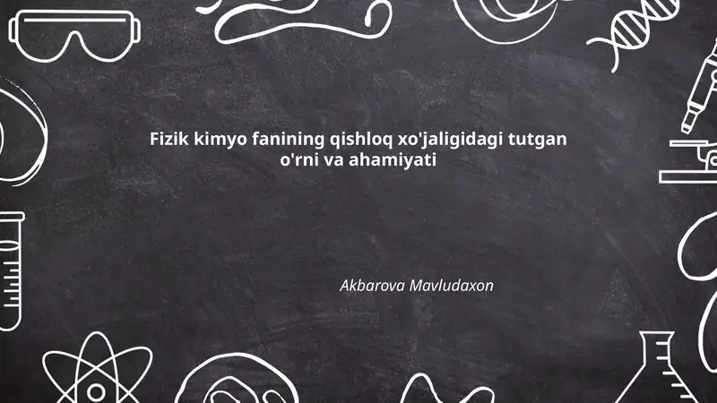 Tuproqning pH va kislotalik-bazalik muvozanatini fizik‑kimyoviy tahlili