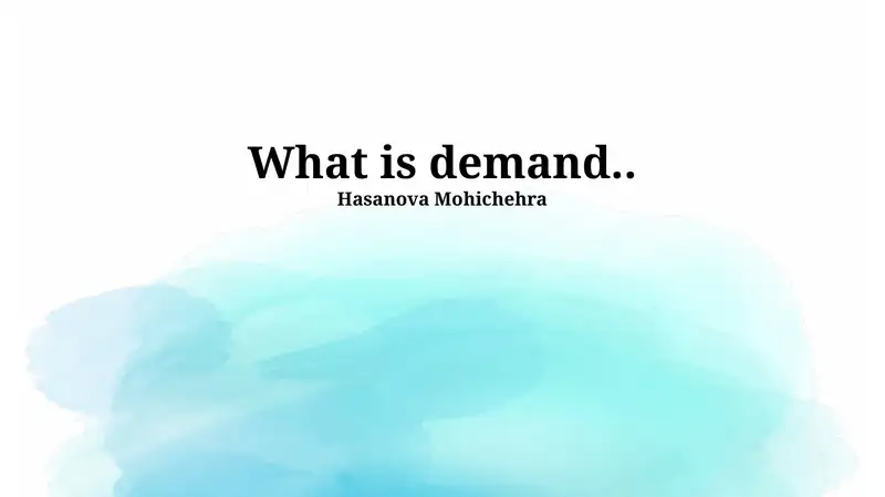 Applications of Demand Analysis