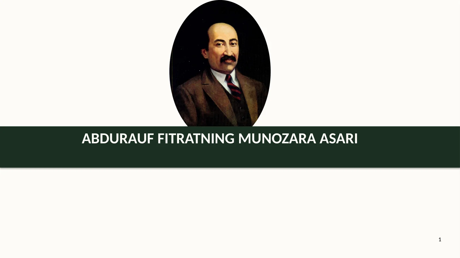Abdurauf fitratning munozara asari
