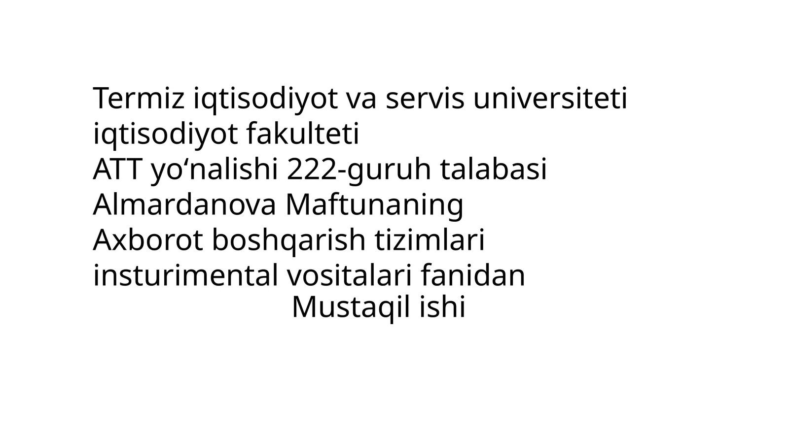 TEZKOR VA DOIMIY XOTIRA QURILMALARI