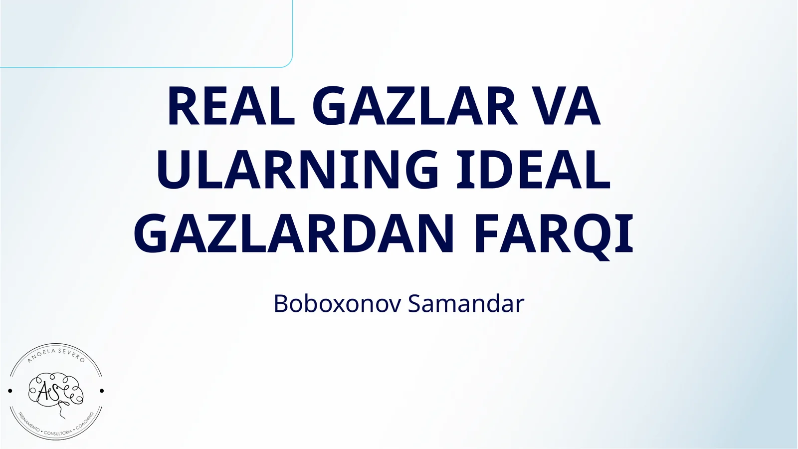REAL GAZLAR VA ULARNING IDEAL GAZLARDAN FARQI