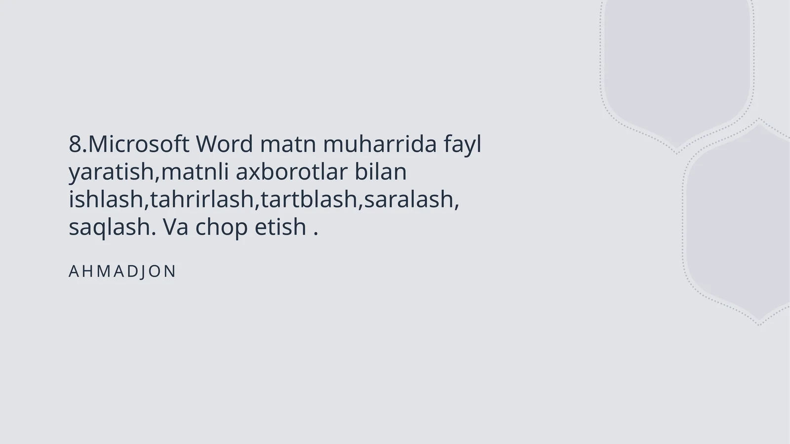 Microsoft Word dasturi