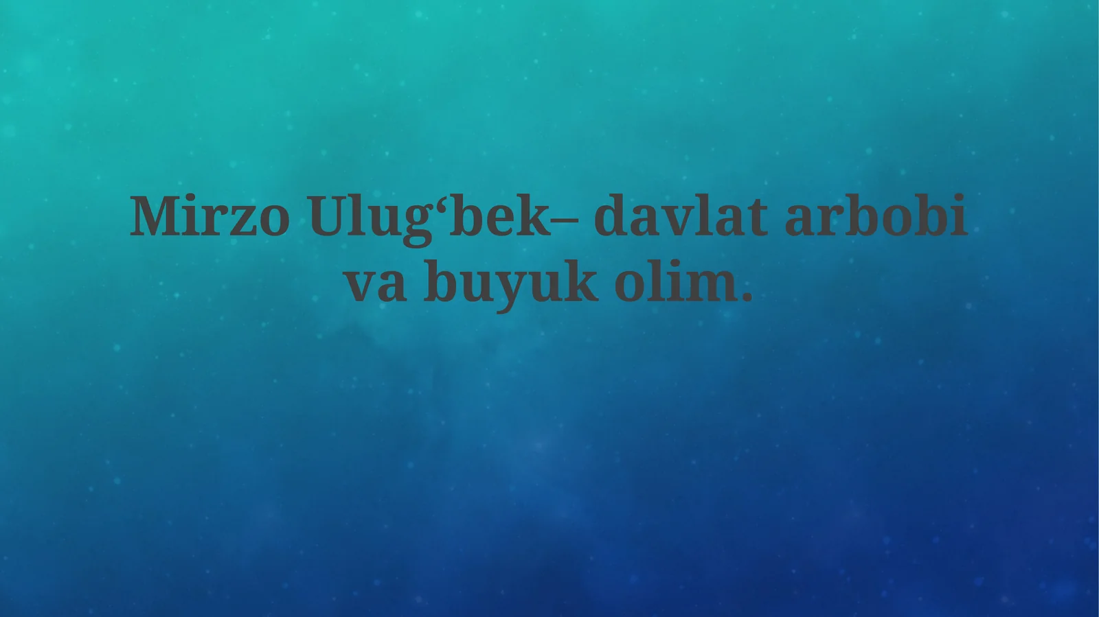 Mirzo Ulug'bek: Hayoti va Davlat Arbobi Faoliyati