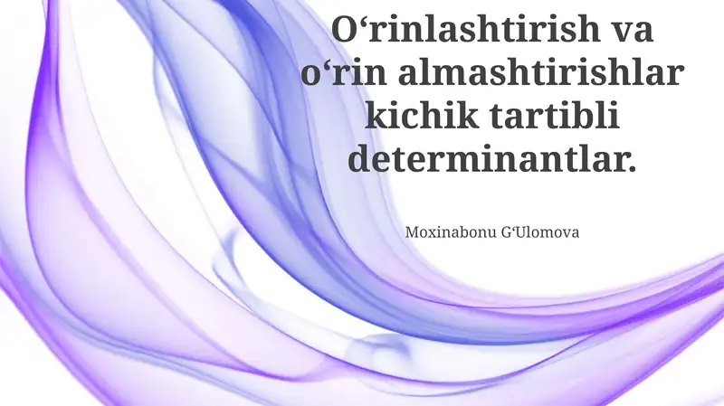 Permutatsiyalar va Kombinatsiyalarni Tasavvur Qilish