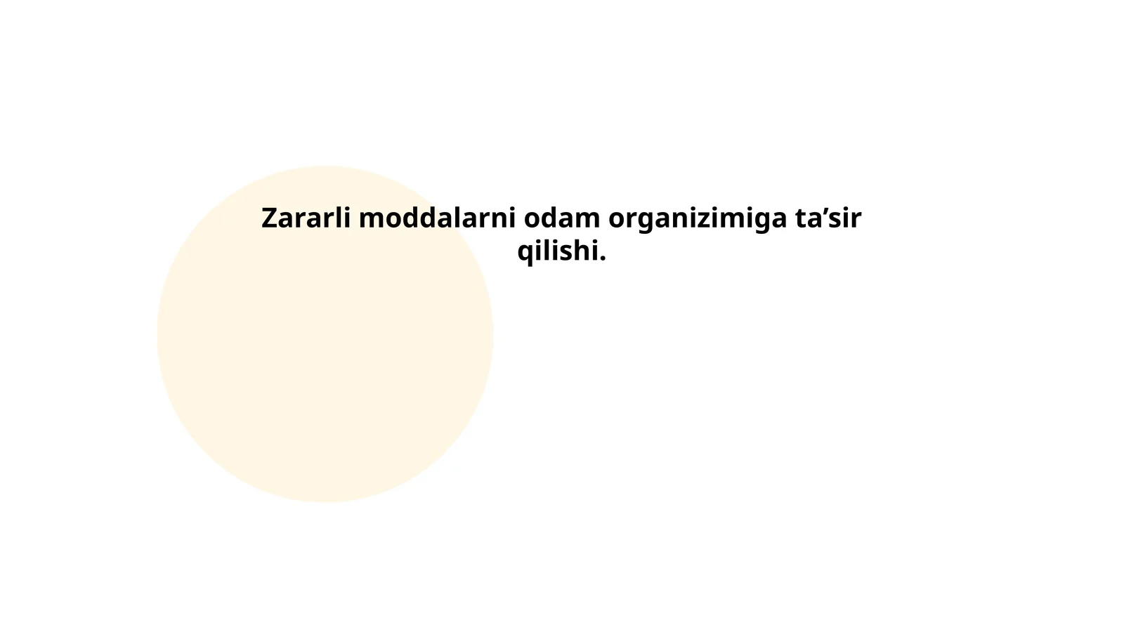 Havoning ifloslanishi va uning salomatlikka ta’siri