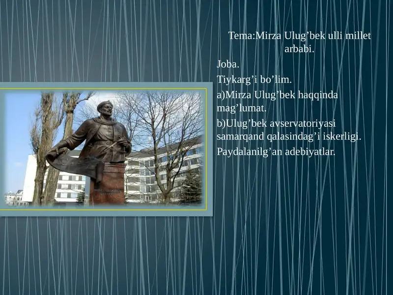 Mirza Ulug’bek