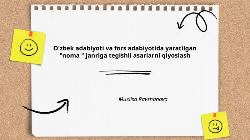 Noma janrining kelib chiqishi va rivojlanishi