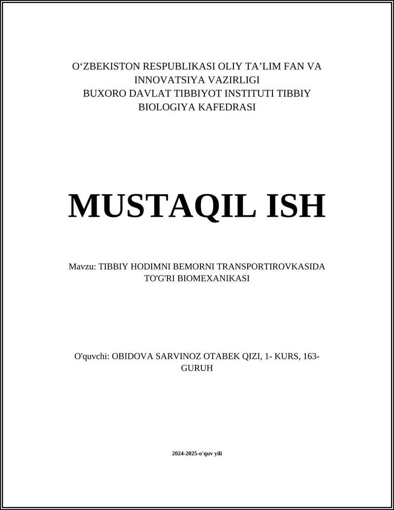 MUSTAQIL ISH
