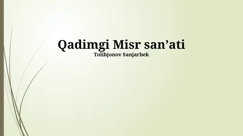 Qadimgi Misr sanʼati