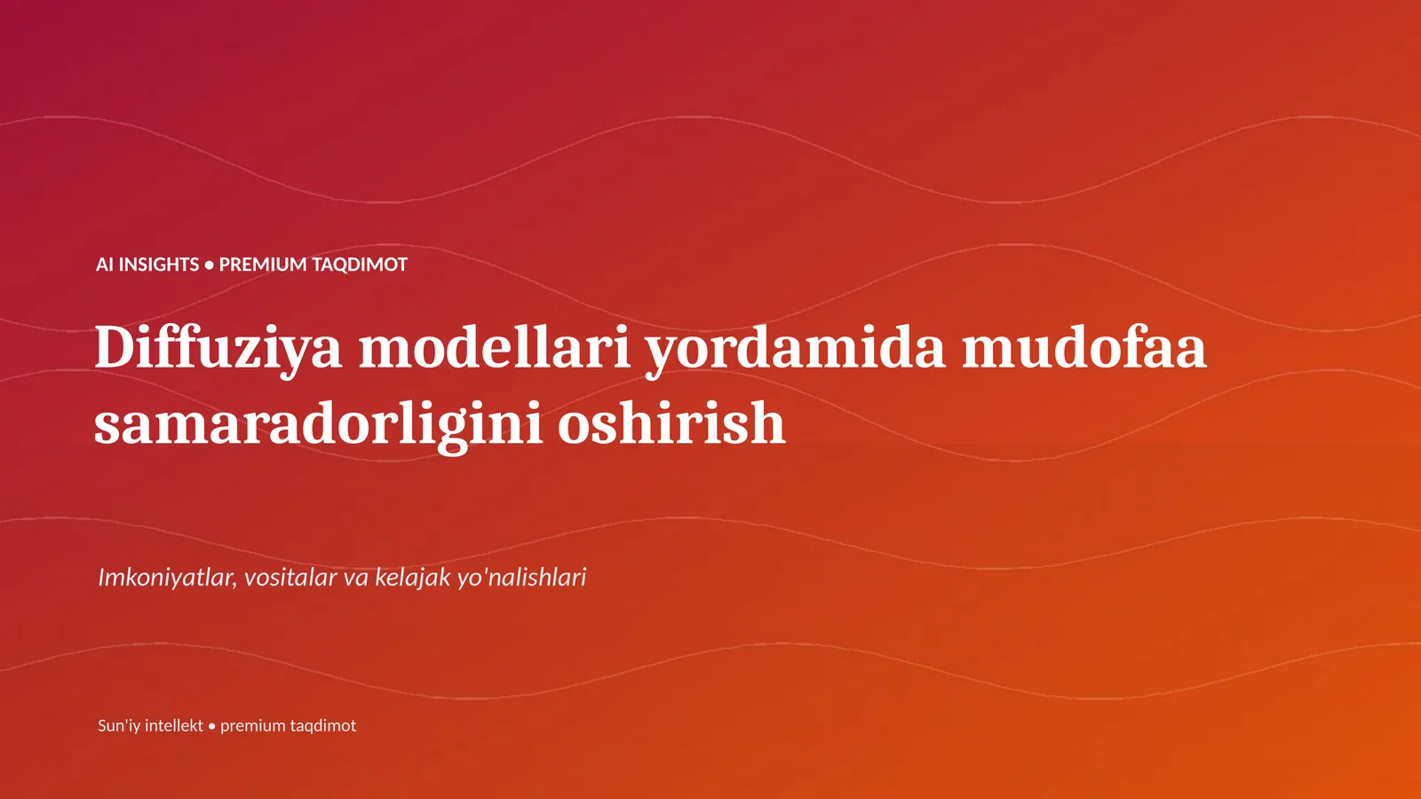AI INSIGHTS • PREMIUM TAQDIMOT