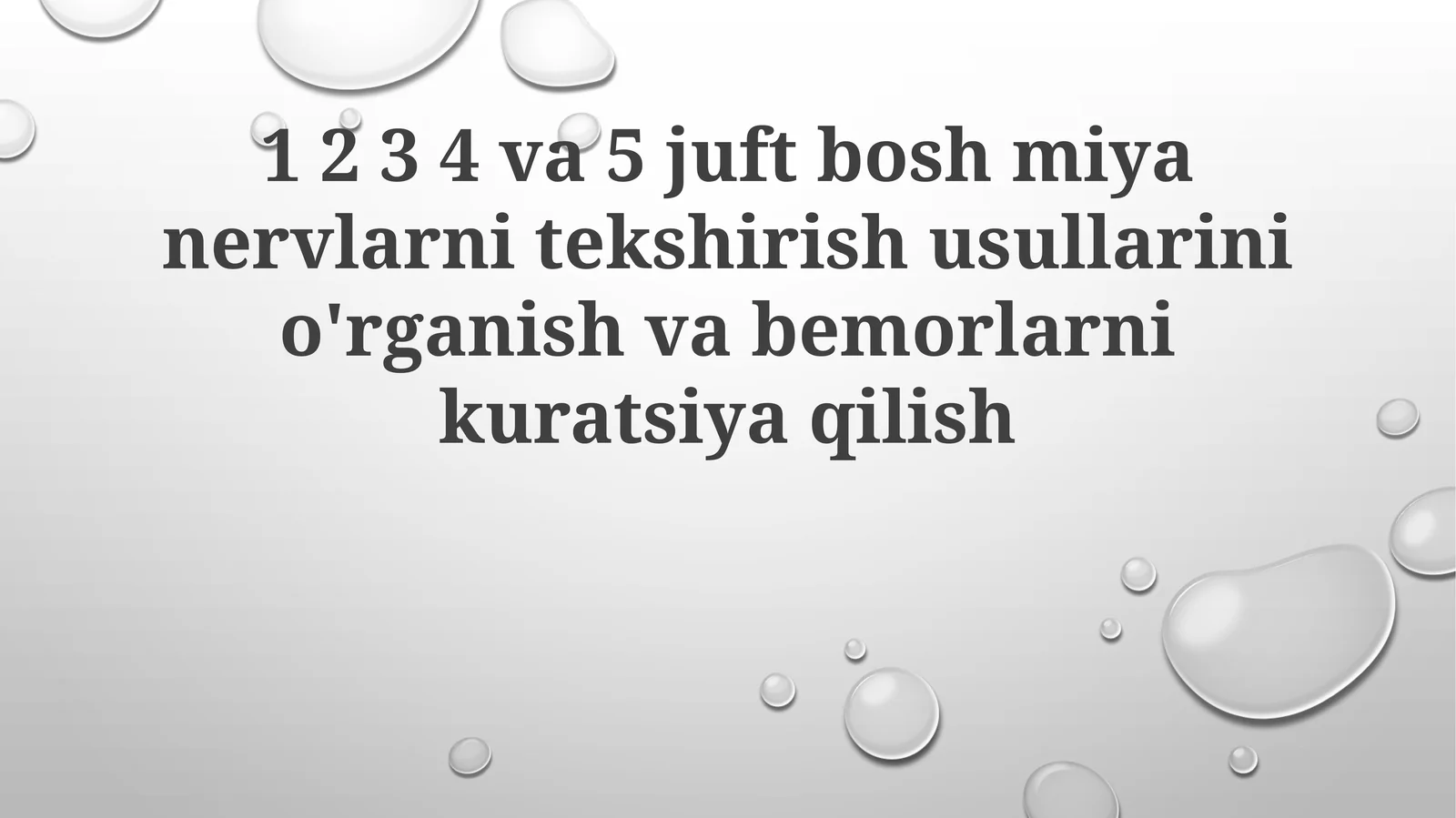 Bosh miya nervlari