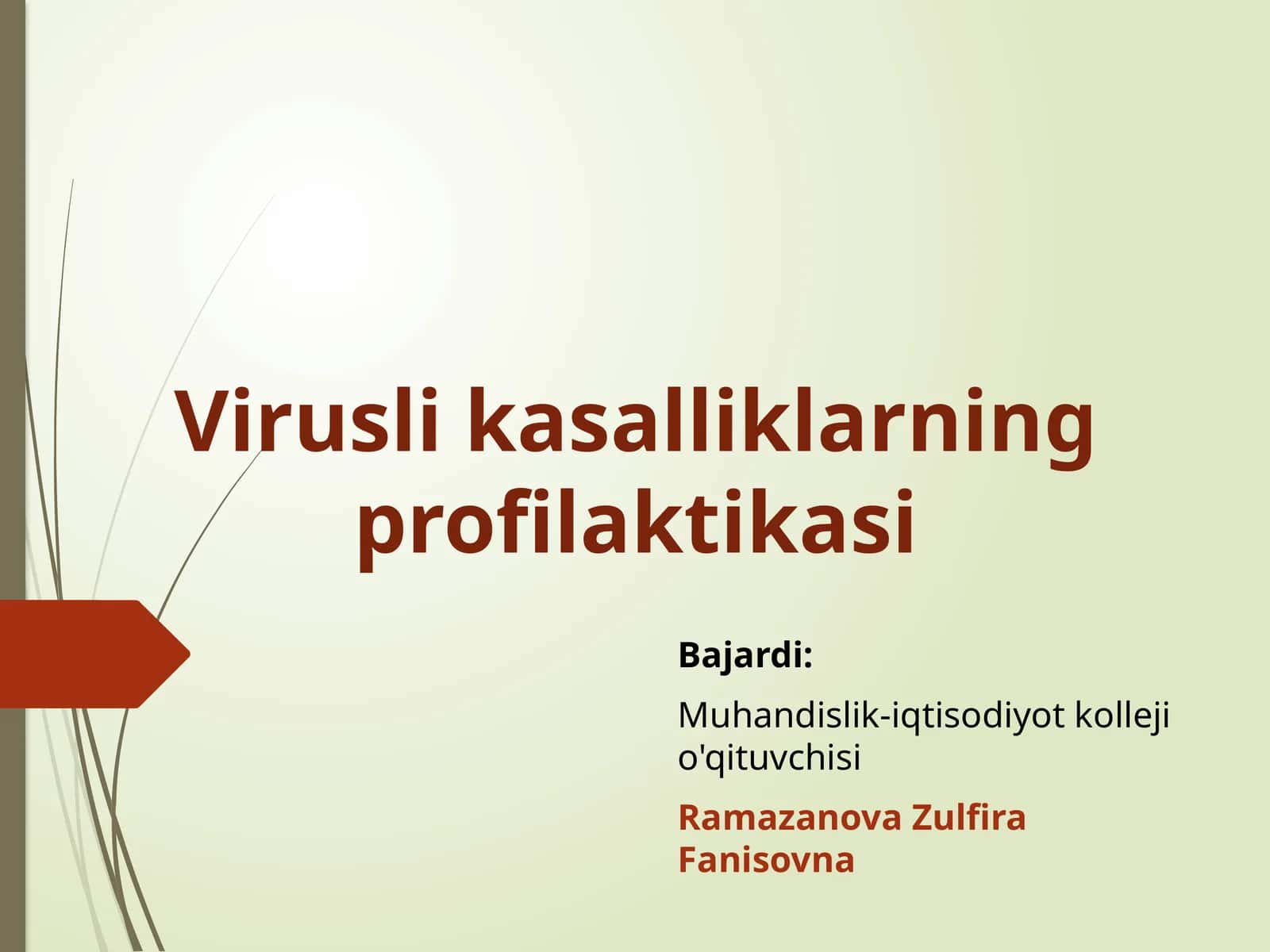 Virusli kasalliklar profilaktikasi