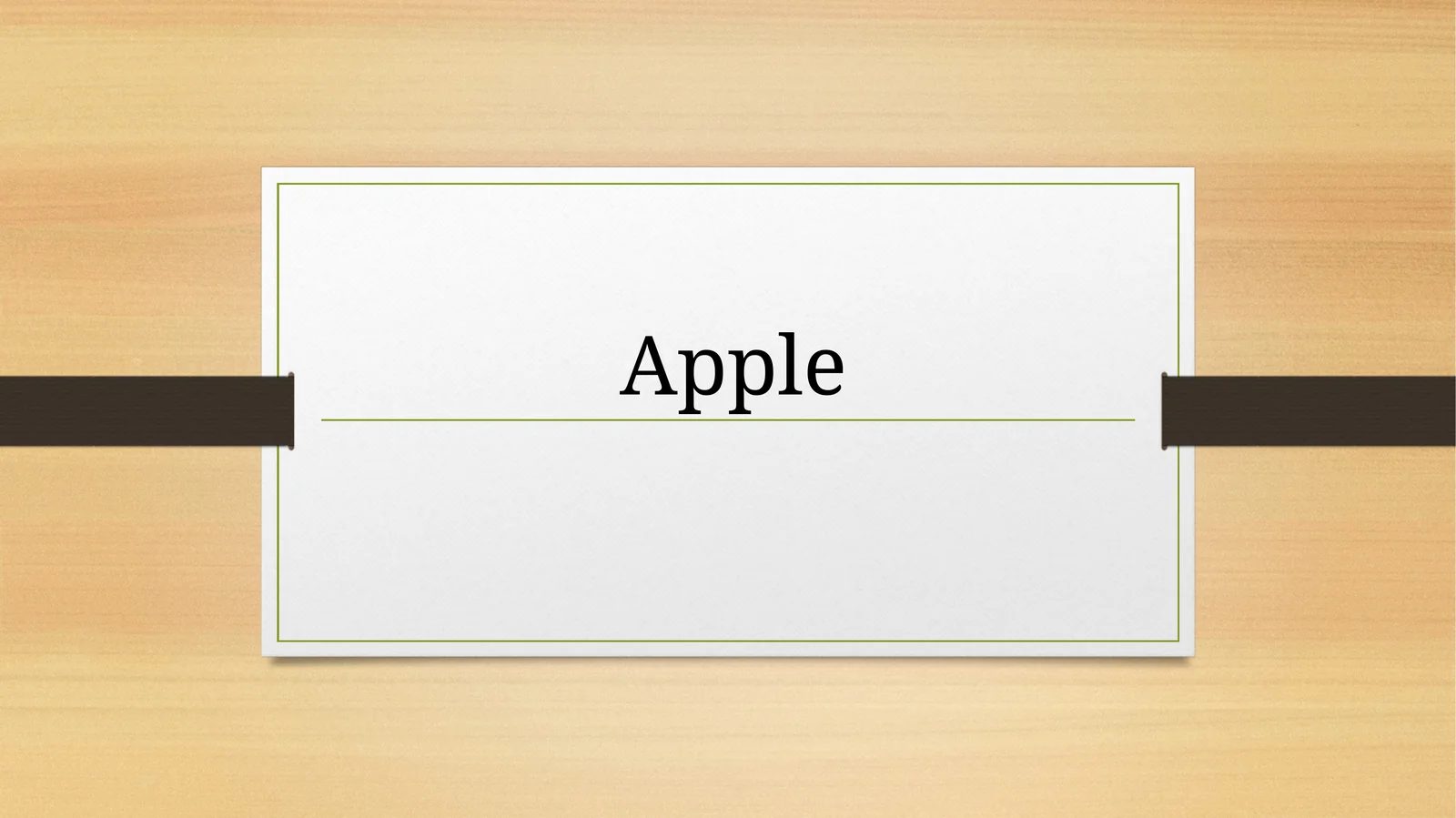 Apple