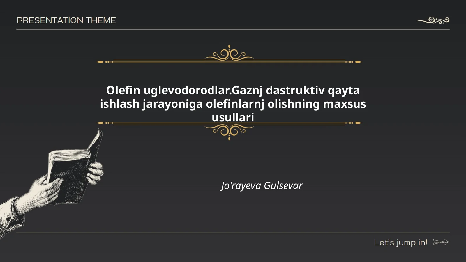 Olefin uglevodorodlar.Gaznj dastruktiv qayta ishlash jarayoniga olefinlarnj olishning maxsus usullari