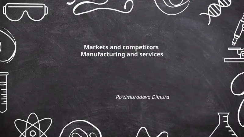 Market Segmentation in Manufacturing and Services