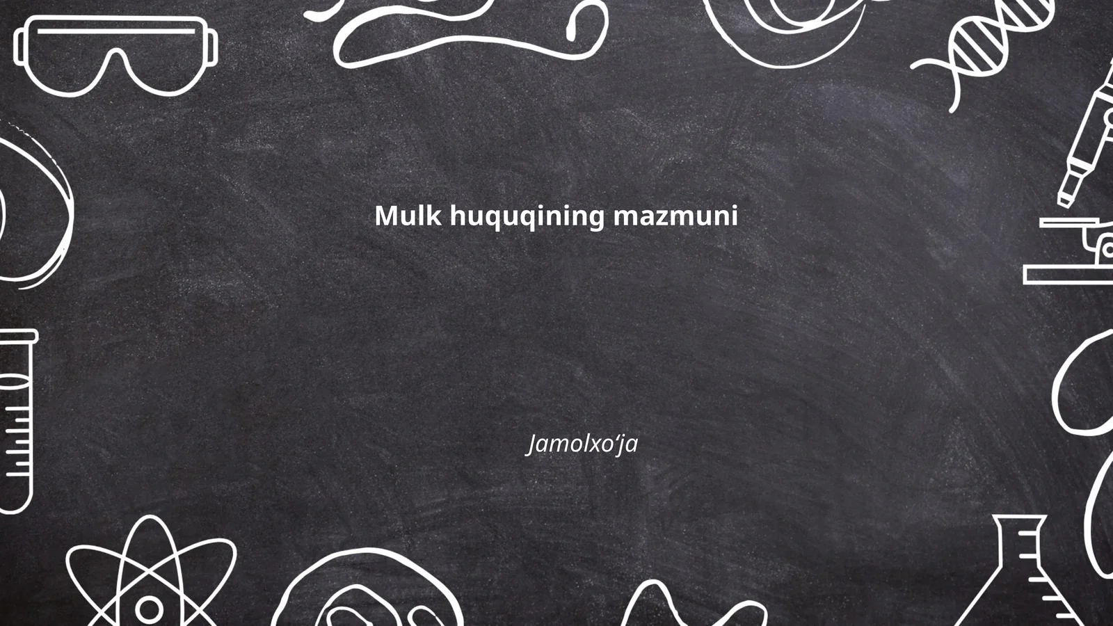 Mulk huquqining mazmuni