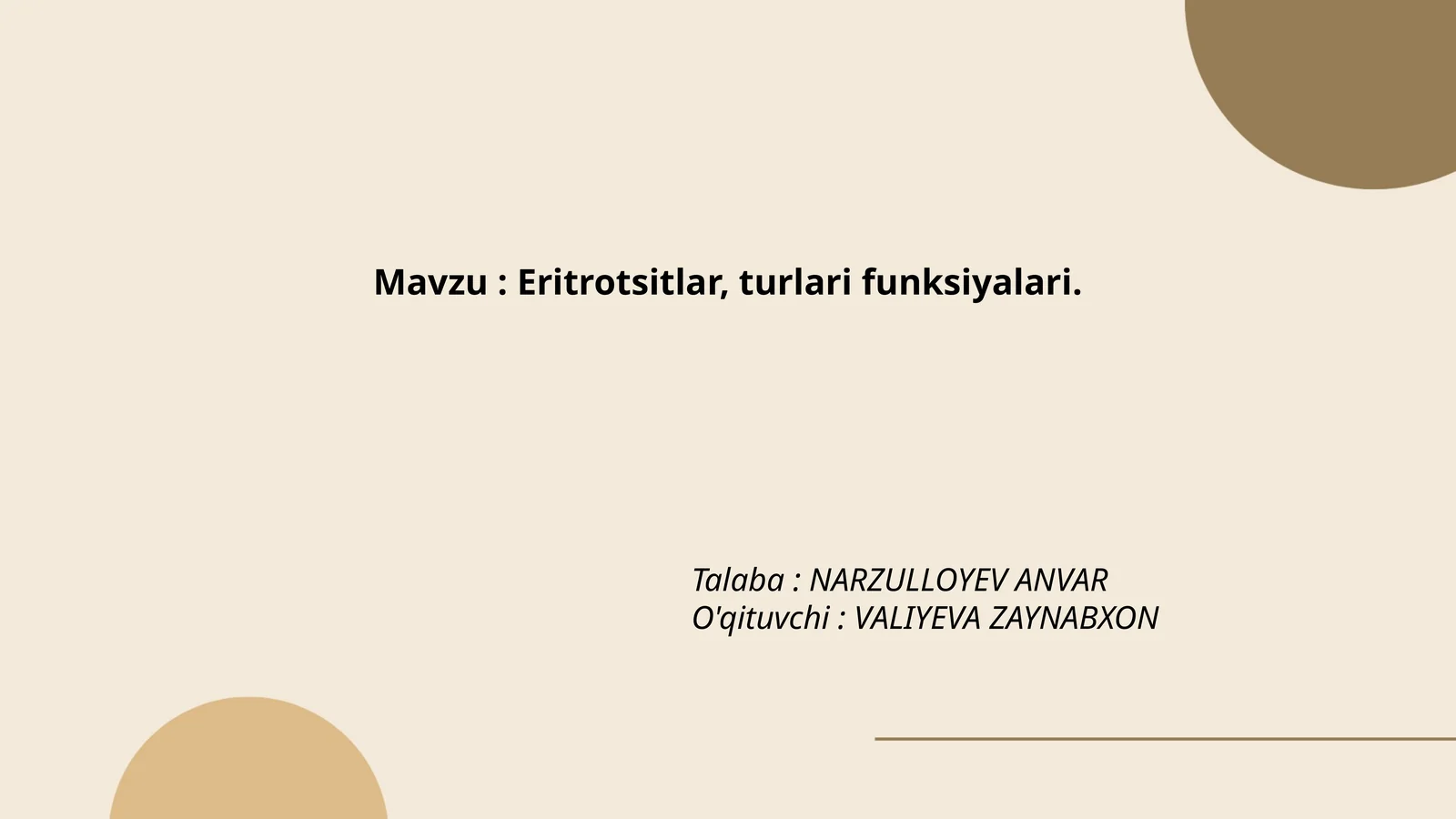 Eritrotsitlar, turlari funksiyalari