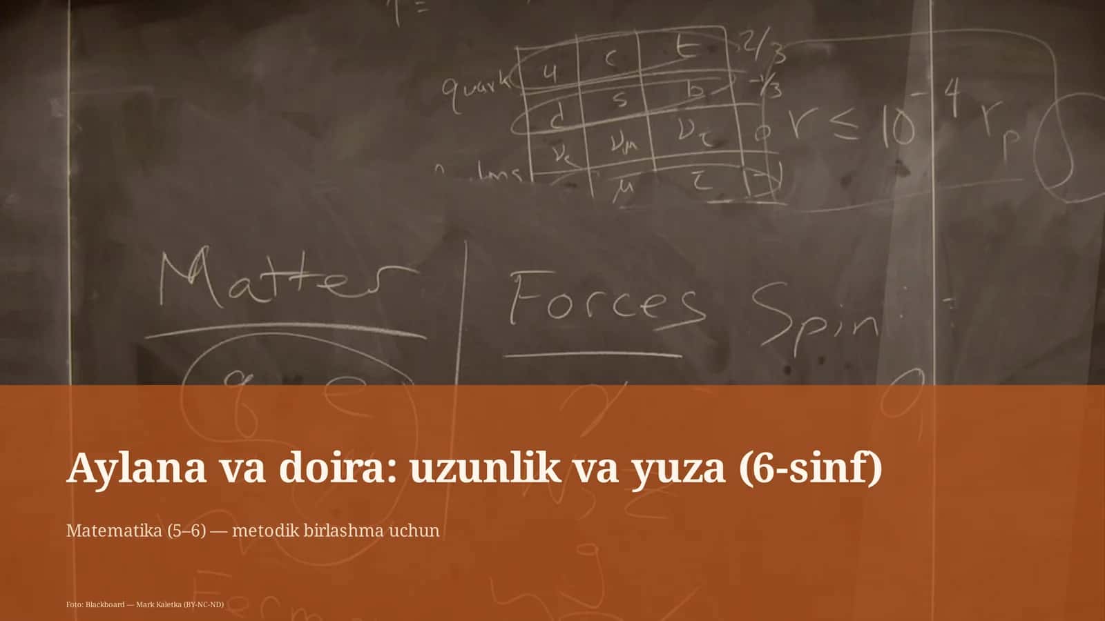 Aylana va doira: uzunlik va yuza (6-sinf)
