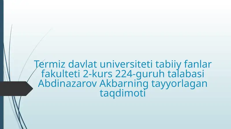 Xordalilarning muhim belgilari va ularning biologik ahamiyati.