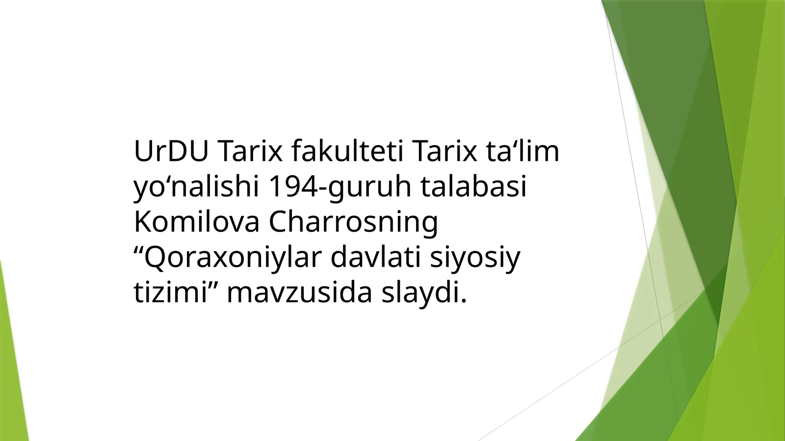 Qoraxoniylar davlati siyosiy tizimi