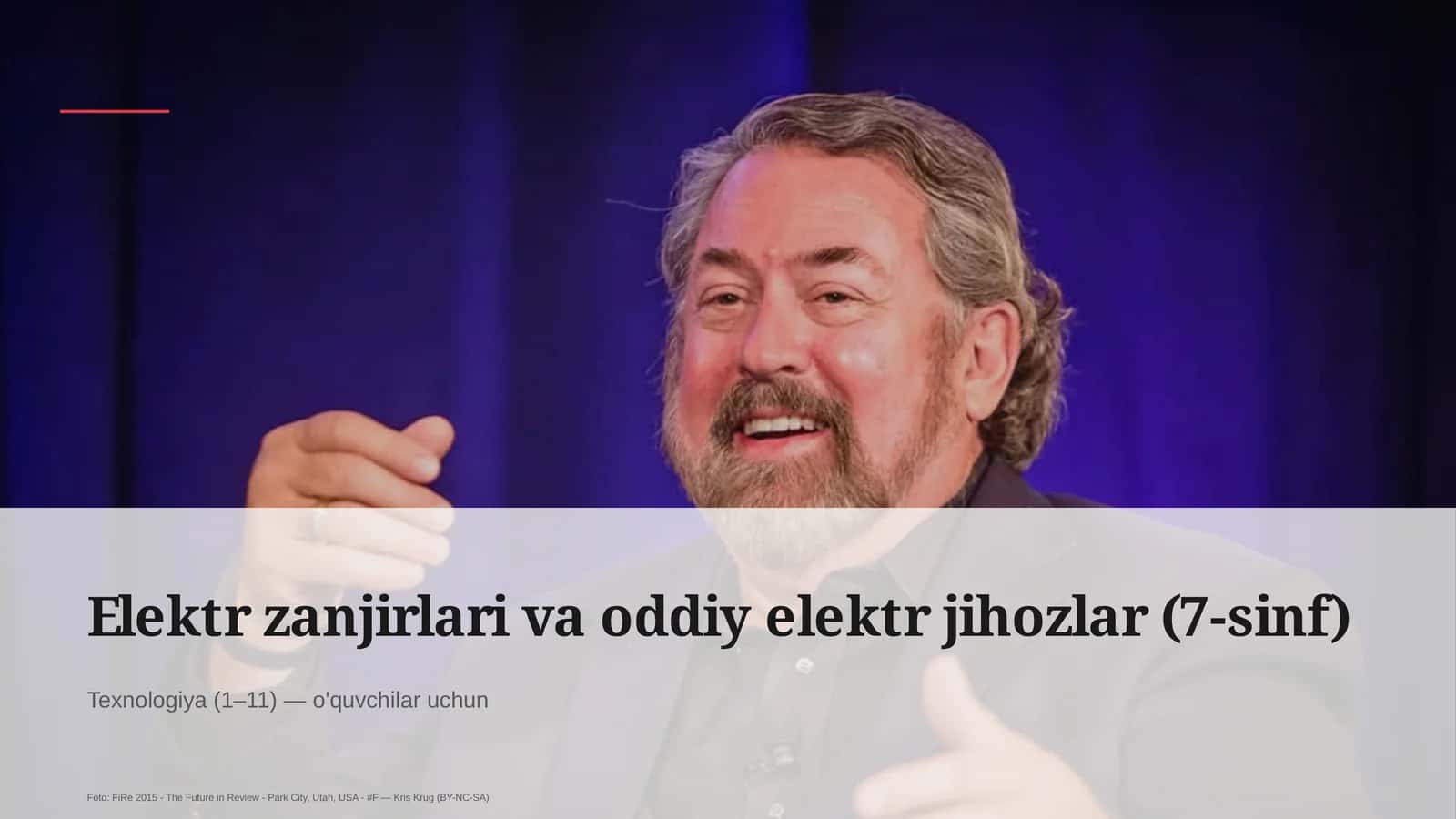 Elektr zanjirlari va oddiy elektr jihozlar (7-sinf)