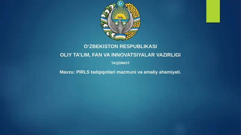 PIRLS tadqiqot