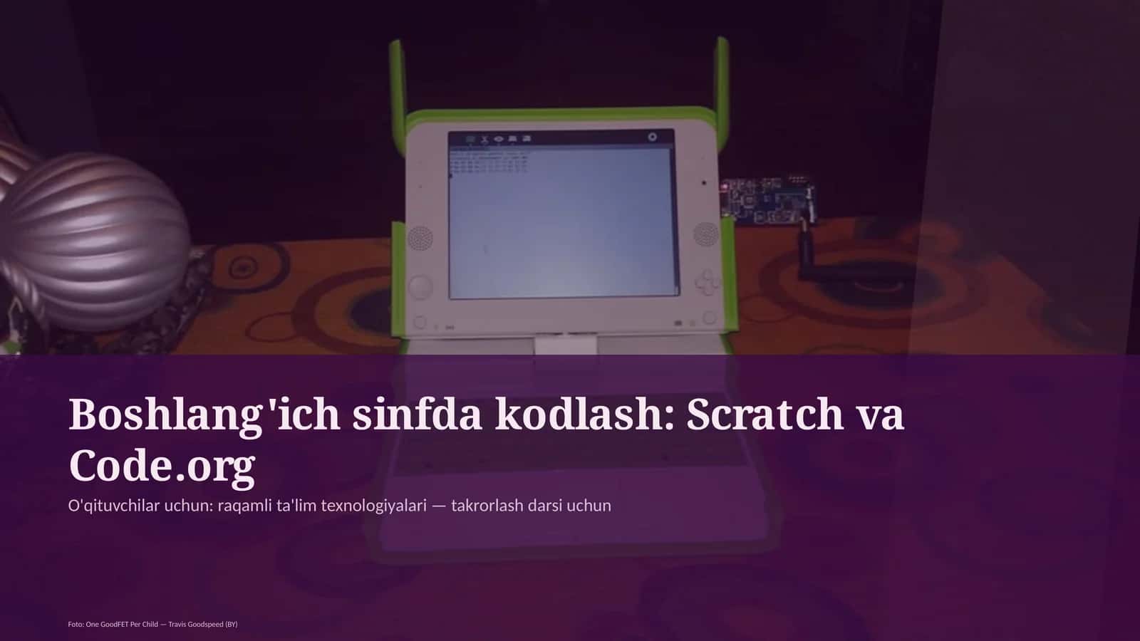 Boshlang'ich sinfda kodlash: Scratch va Code.org