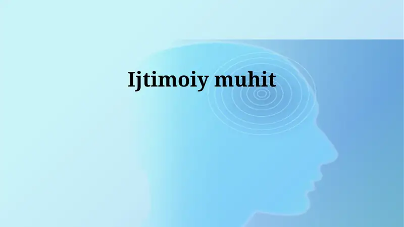 Ijtimoiy muhit