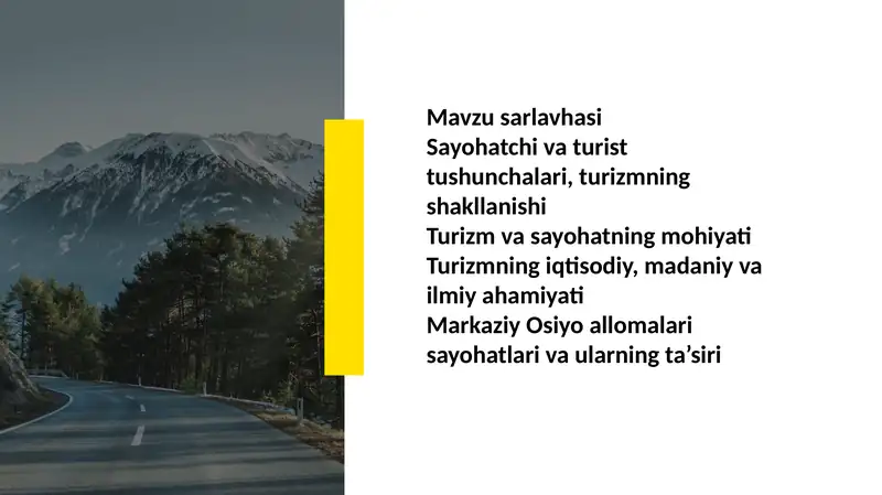 Turizm va Sayohat