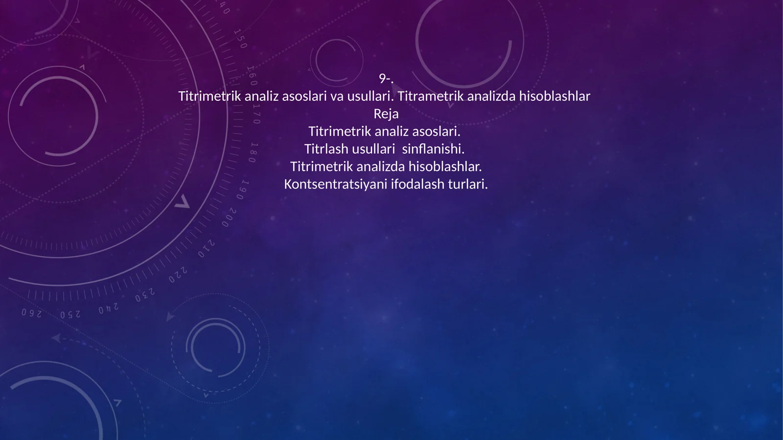 Titrimetrik analiz asoslari va usullari
