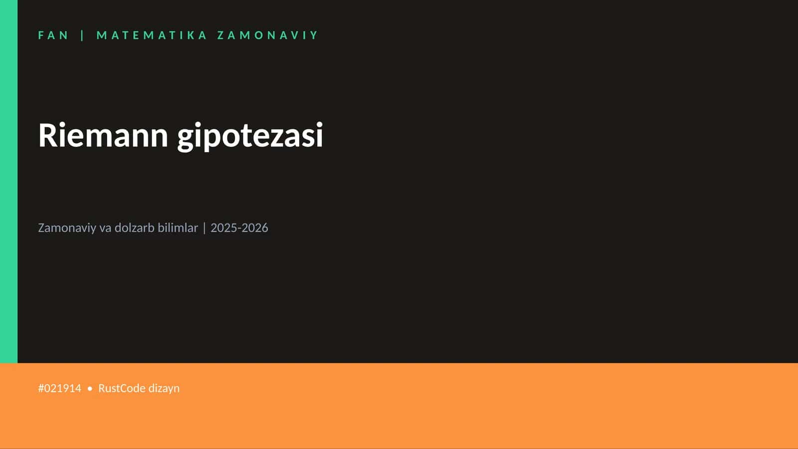 Riemann gipotezasi