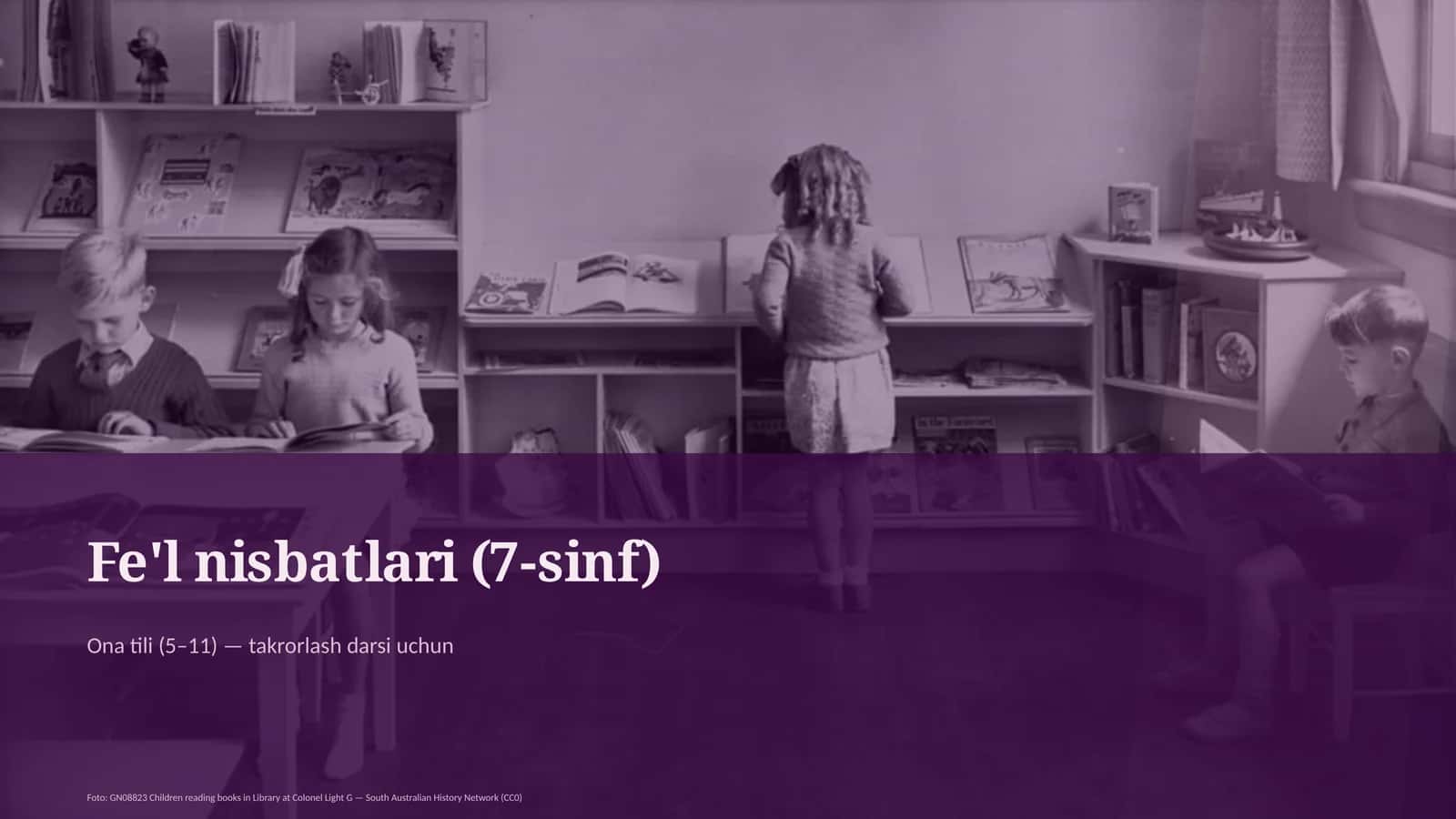 Fe'l nisbatlari (7-sinf)