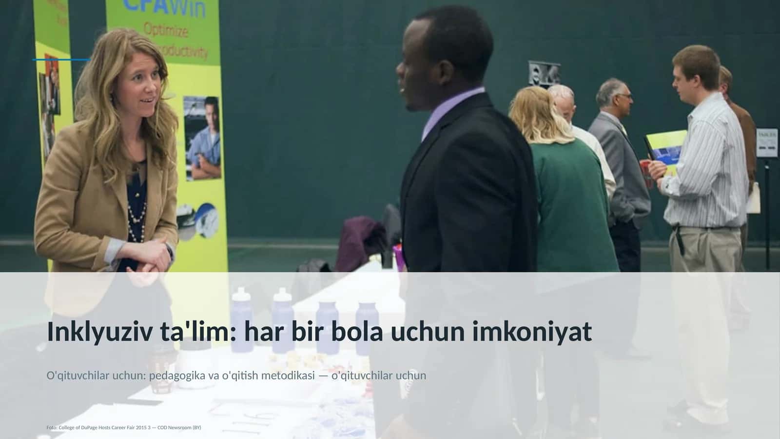 Inklyuziv ta'lim: har bir bola uchun imkoniyat