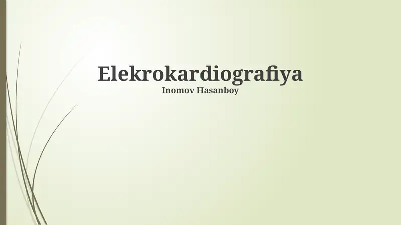 Elektrokardiografiya