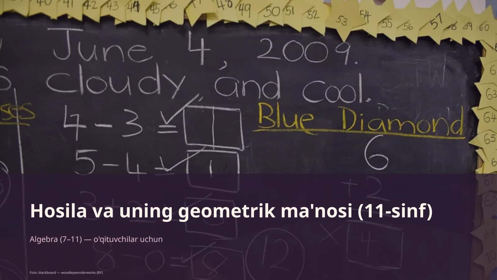 Hosila va uning geometrik ma'nosi (11-sinf)