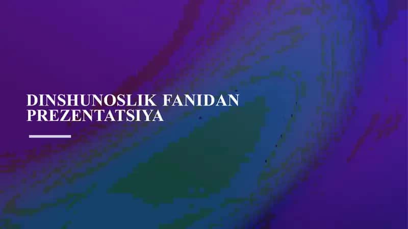 HADISLARDA MILLIY VA DINIY QADRIYATLARNING AKS ETISHI​