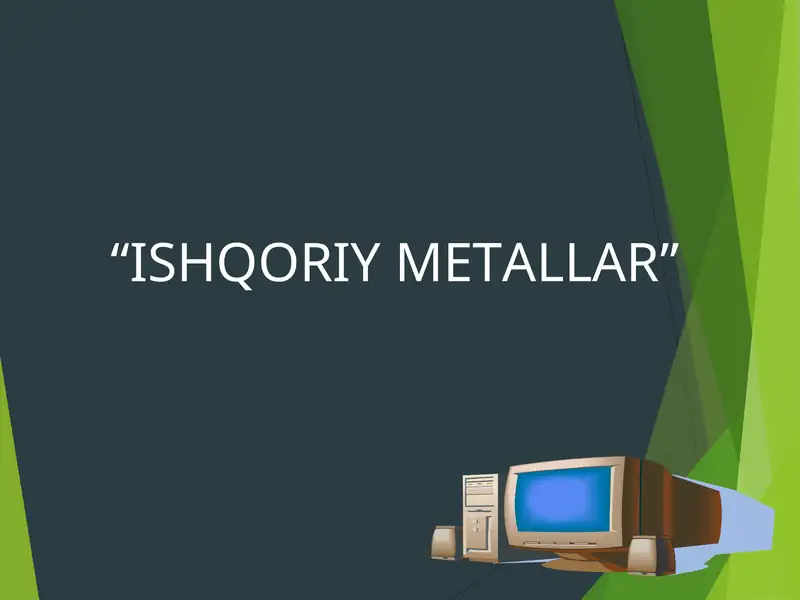 ISHQORIY METALLAR