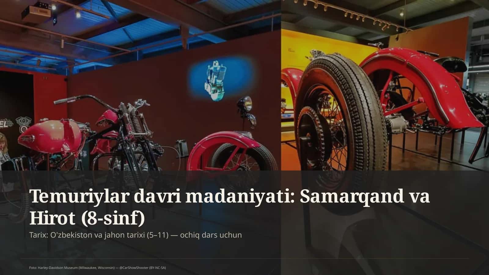 Temuriylar davri madaniyati: Samarqand va Hirot (8-sinf)