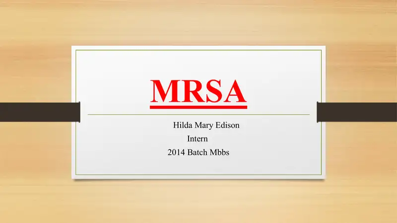 MRSA
