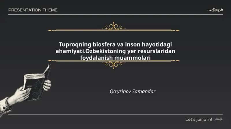 Tuproqning biosfera va inson hayotidagi ahamiyati