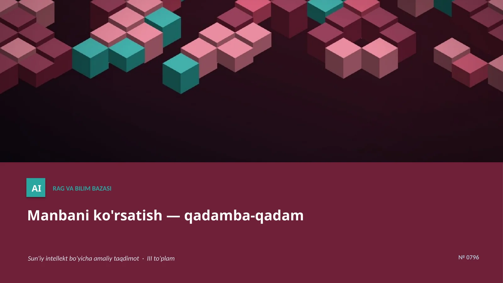 Manbani ko'rsatish — qadamba-qadam