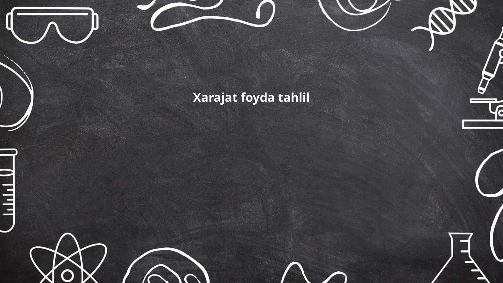 Xarajat foyda tahlil