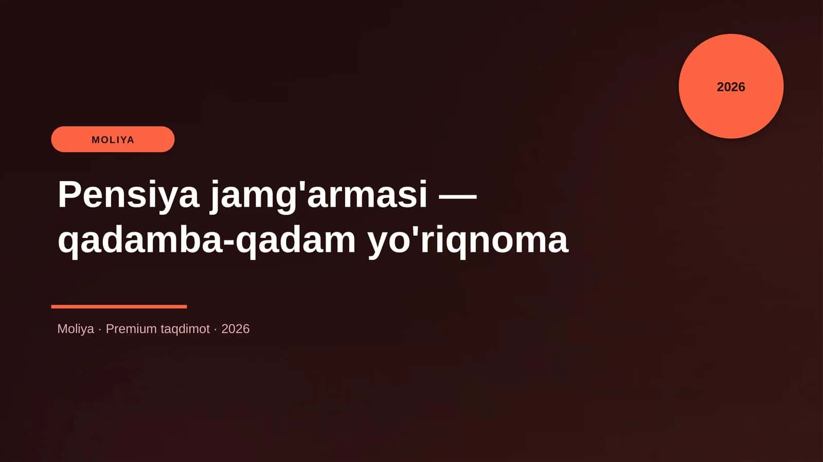 Pensiya jamg'armasi — qadamba-qadam yo'riqnoma